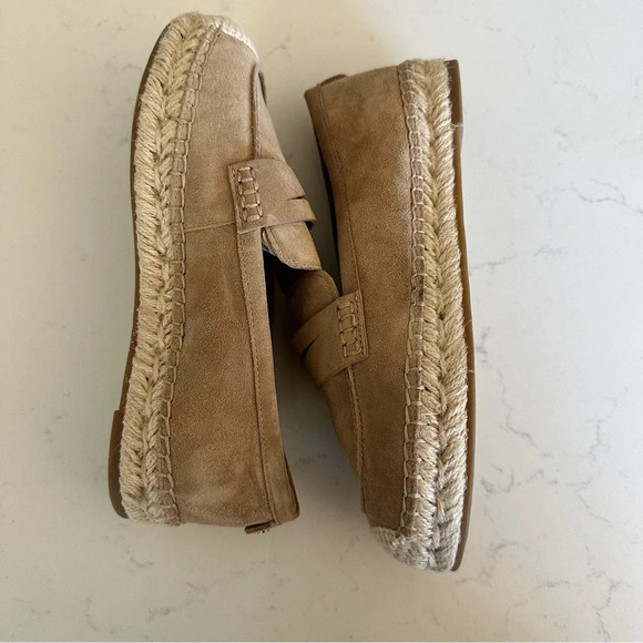 Sam Edelman Kai Suede Espadrille inspired Loafers in Tuscan Tan Size: 5 - Picture 5 of 8